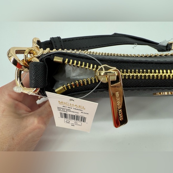 Michael Kors Black Crossbody Bag with Gold Chain - Picture 6 of 6